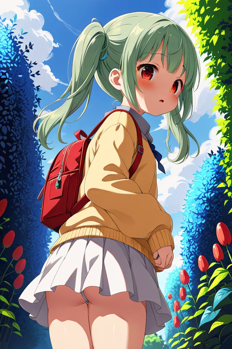 loli,  lewd face,  green hair by llilvr on Tensor.Art