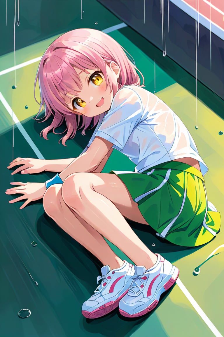 loli ,  happy face,  pink hair by llilvr on Tensor.Art
