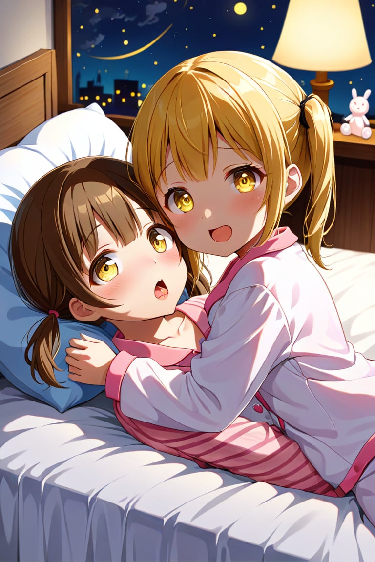 loli hypnotized,  happy_face,  yellow hair by llilvr on Tensor.Art
