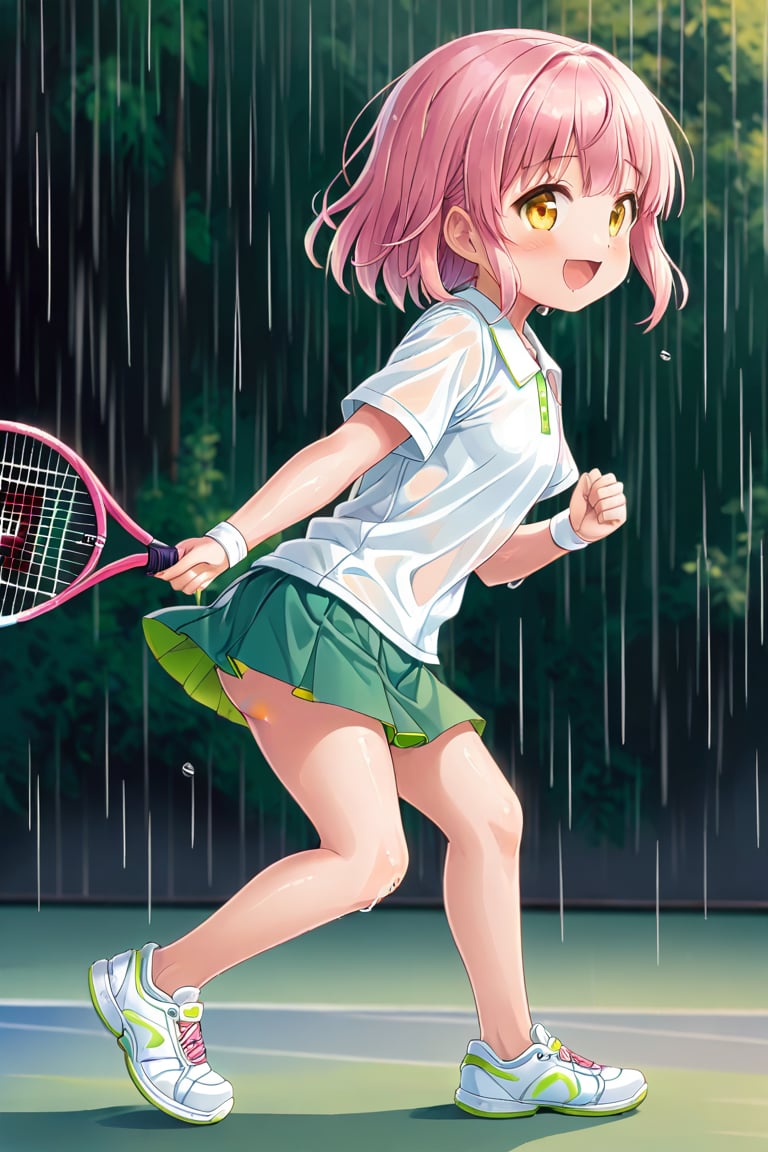 loli ,  happy face,  pink hair by llilvr on Tensor.Art