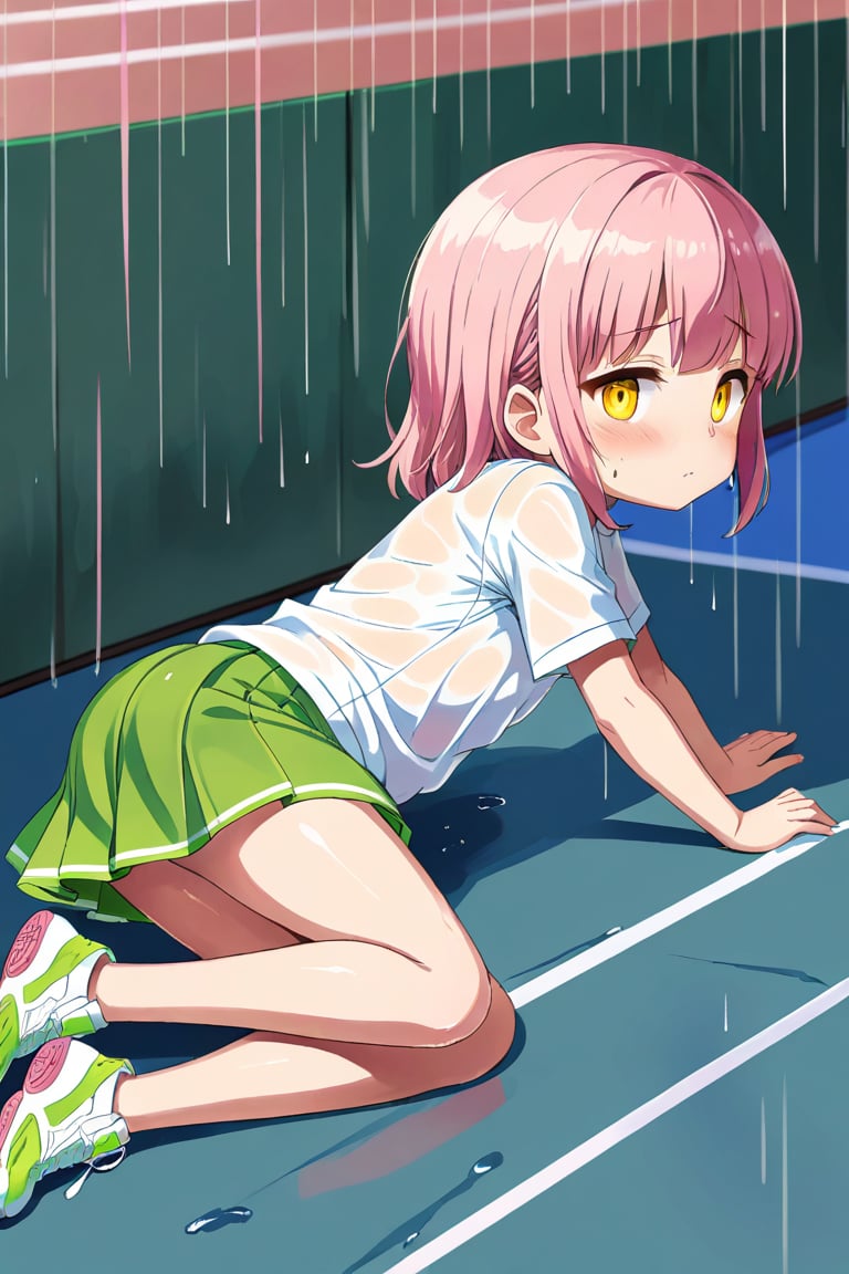 loli,  pervert face,  pink hair by llilvr on Tensor.Art