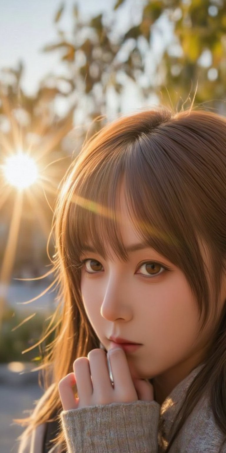 j_vibes,  low-angle shot of Dòu Bàn Jiàng a young Chinese-Indonesian female,  very long hair with bangs by LocalGhost on T...