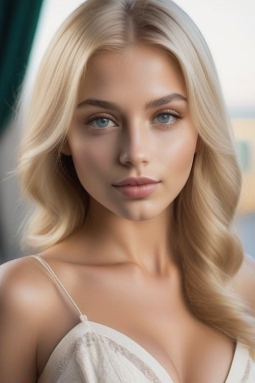 A beautiful 27-year-old blonde-haired,  European girl who will drive men crazy by user_750548631920160526 on Tensor.Art