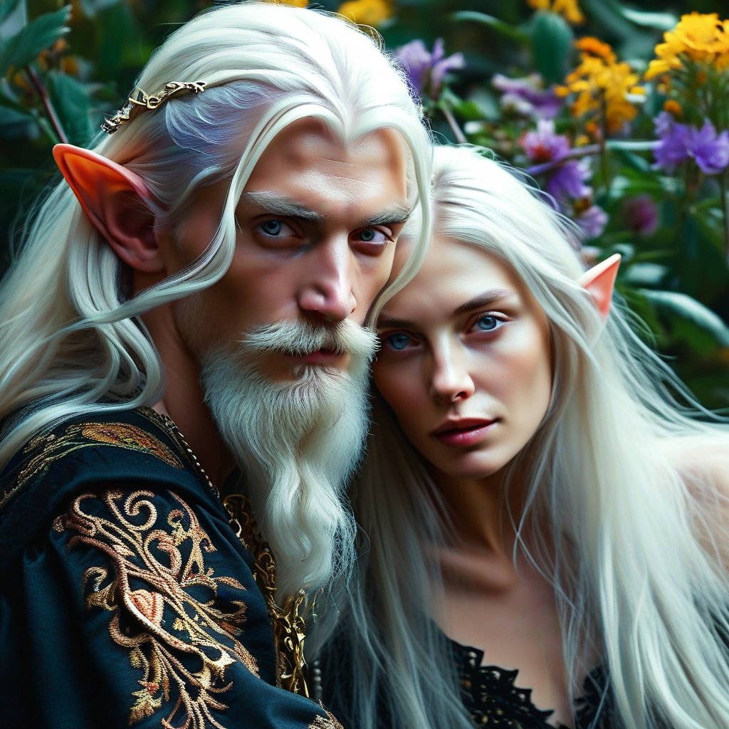 A picturesque image,  a masterpiece of digital painting,  hyperdetalization. Close-up of elves by  Mila on Tensor.Art