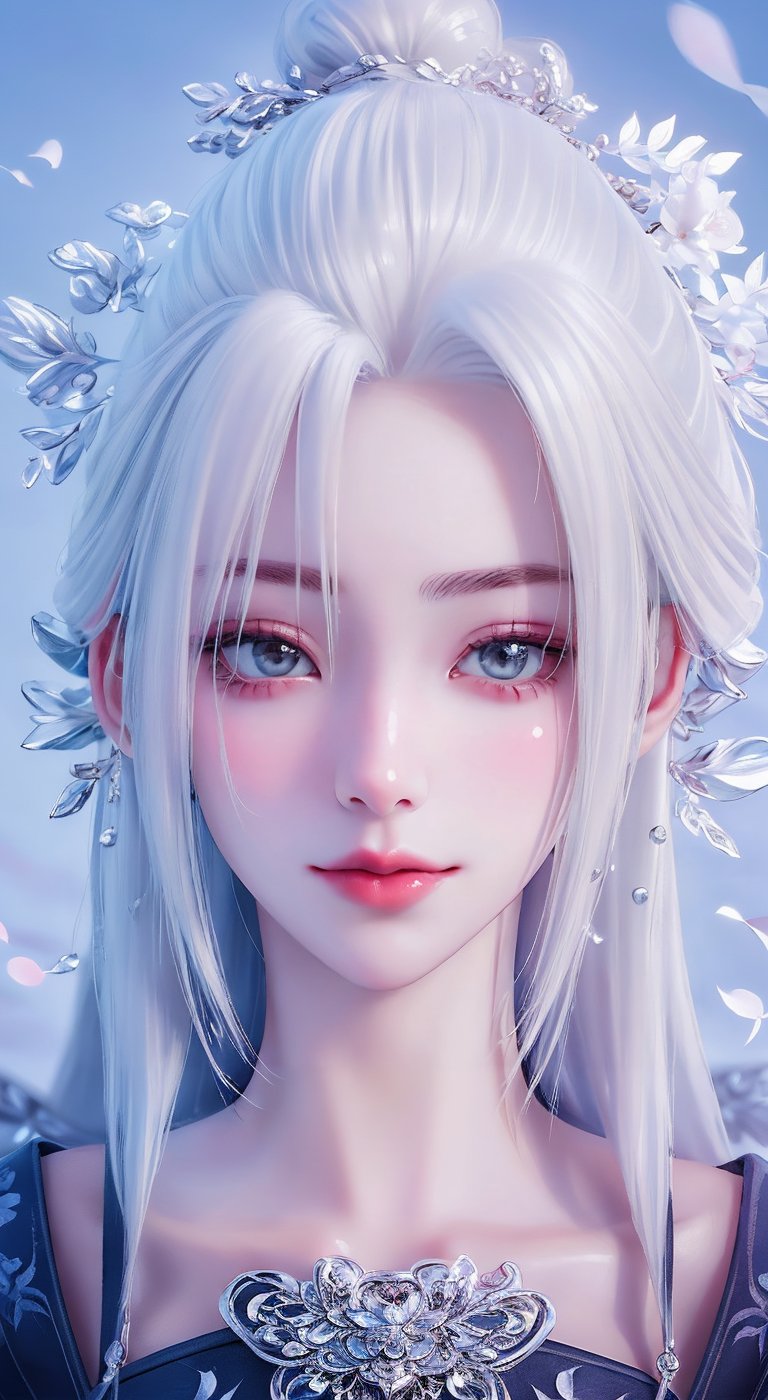 girl with flowers in her hand,  visual of a cute girl,  beautiful portrait by Chu•...• on Tensor.Art