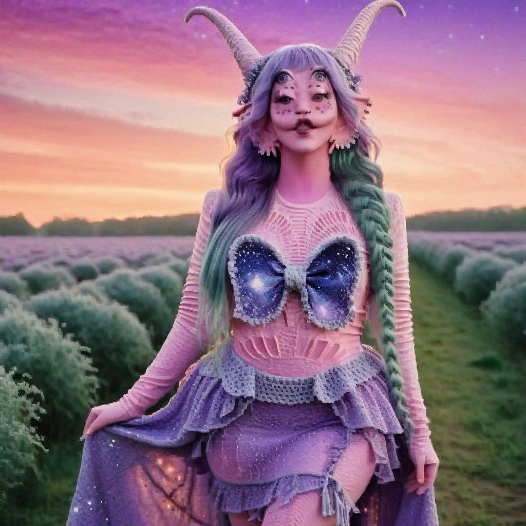 Pink and purple makeup,  gorgeous makeup,  Standing by user_753084148683413320 on Tensor.Art