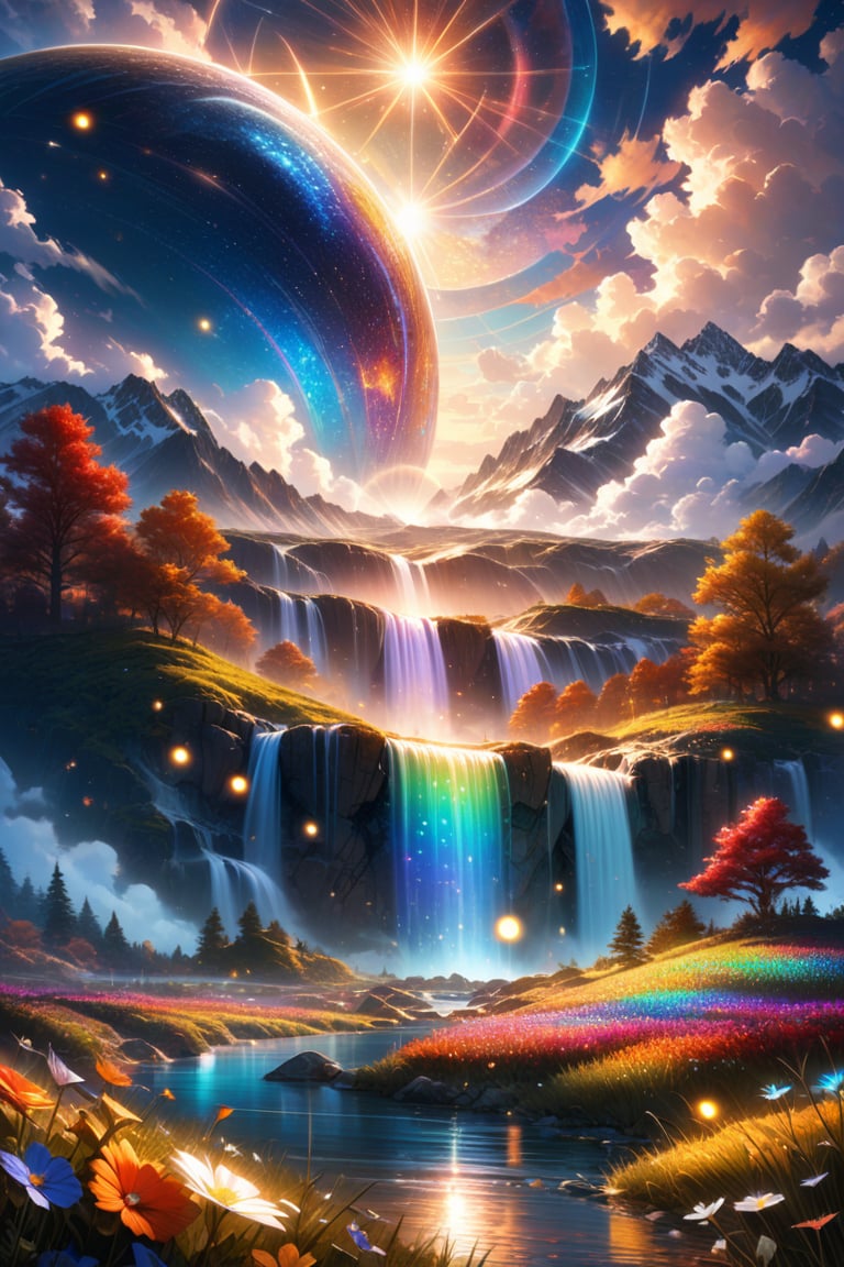 A highly detailed and visually stunning image of a Epic,  The sky mixed the universe,  swirling clouds by XserCHiN  on Ten...