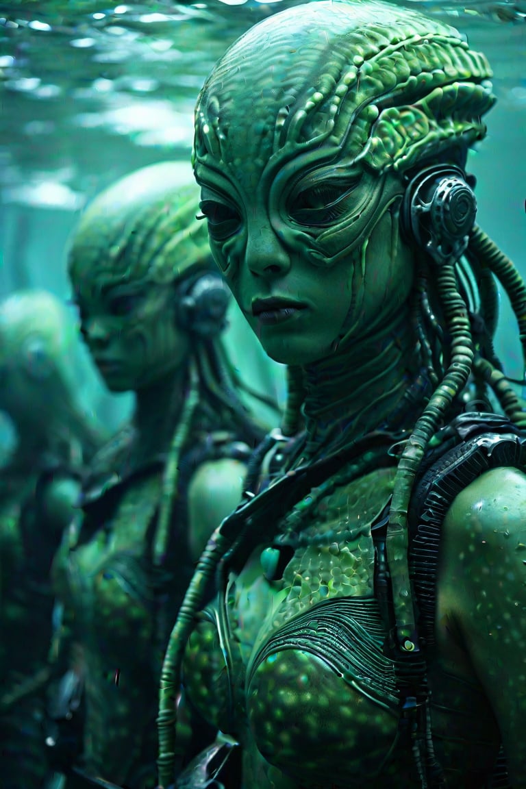 aliens mermaids with soldiers humans by user_756798221652787813 on Tensor.Art