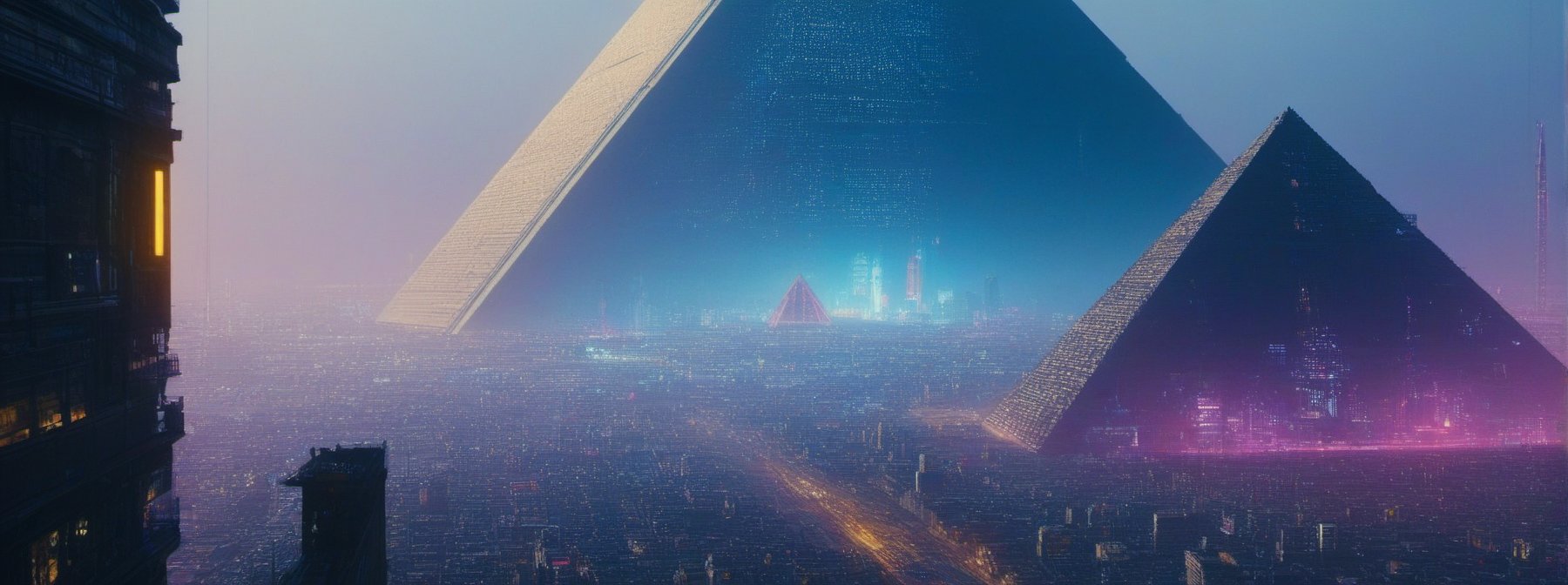 (((((Year_3024))))),((((Sci-Fi_pyramids:1.6)))),((((Ecumenopolis_futuristic_cyberpunk_Sci-fi_Egypt_megacities_with_heavy_fog,crowded_cities:1.6)))),(((((Blade_Runner_2049_movie_filter:1.6))))),(((((viewed_from_below_underground_cities:1.6))))),((((many_of_small_futuristic_skyscrapers:1.5)))),(((((underground_cities:1.6))))), concept art, artstation, DeviantArt, holographic, unreal engine 5, matte painting, digital painting by greg rutkowski and benjamin bardou, artstation, ultra high quality, ultra highly resolution, aesthetic painting, hyperrealism, surrealistic, intense shadow, intricape detailed, UHD-RESOLUTION.futureurban,Gigantic futuristic city,Ecumenopolis City,year3024,Enormous City,night city,background,C7b3rp0nkStyle,cyberpunk style