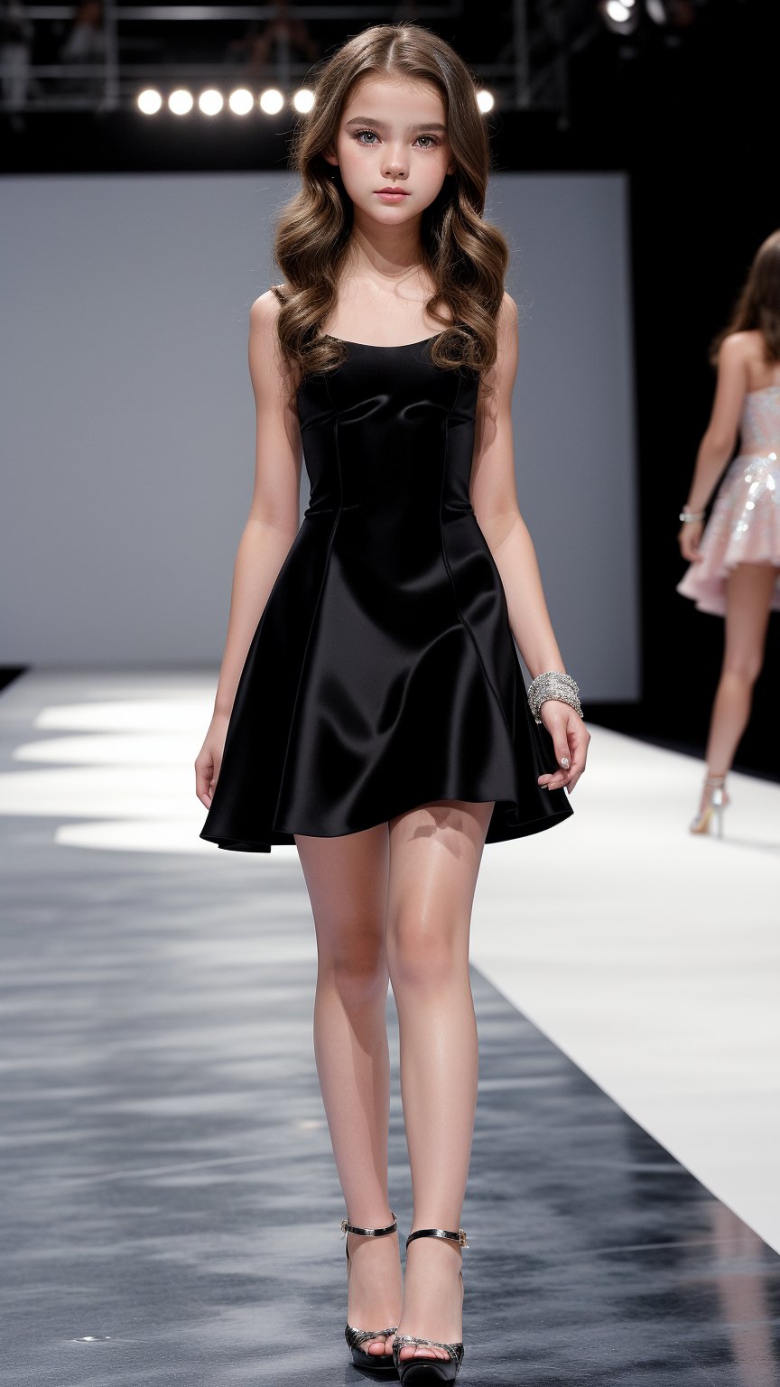 ((13 years old)),  young girl,  ((walking runway)) by user_759511339608637644 on Tensor.Art