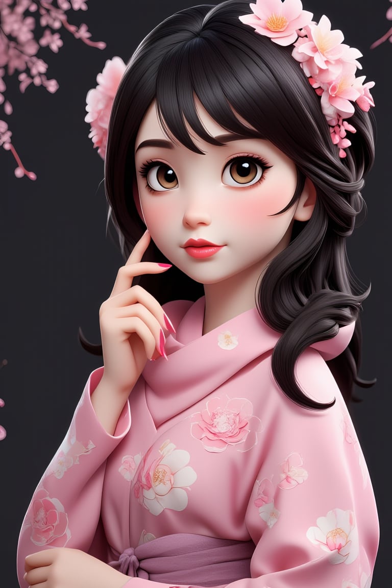 ((Very detailed fingers)),  ((Very detailed dark pink nail polish)),  beautiful detailed eyes by Tuans26  on Tensor.Art
