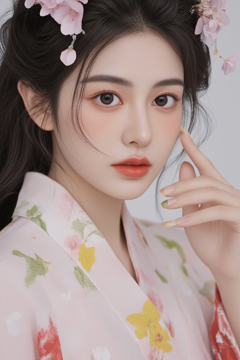 ((Very detailed fingers)),  ((Very detailed dark brown nail polish)),  beautiful detailed eyes by Tuans26  on Tensor.Art
