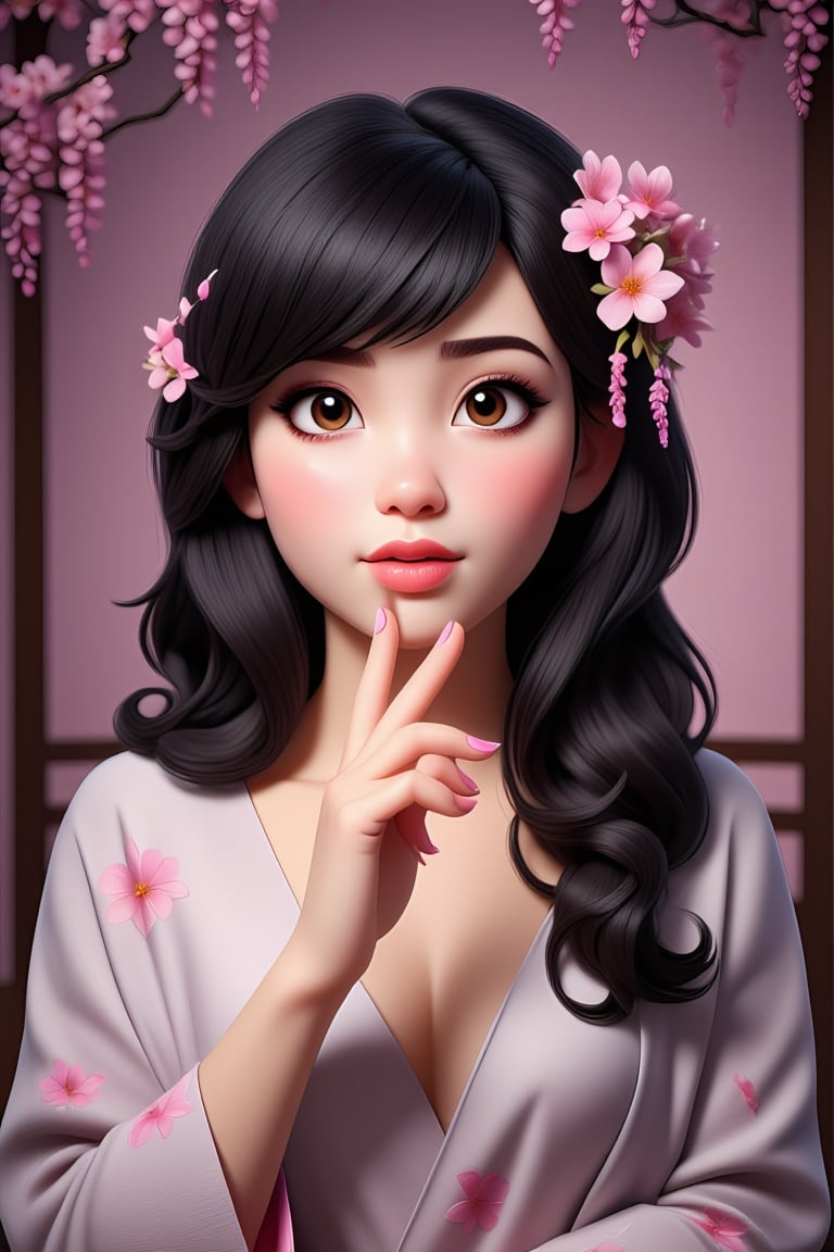 ((Very detailed fingers)),  ((Very detailed dark pink nail polish)),  beautiful detailed eyes by Tuans26  on Tensor.Art