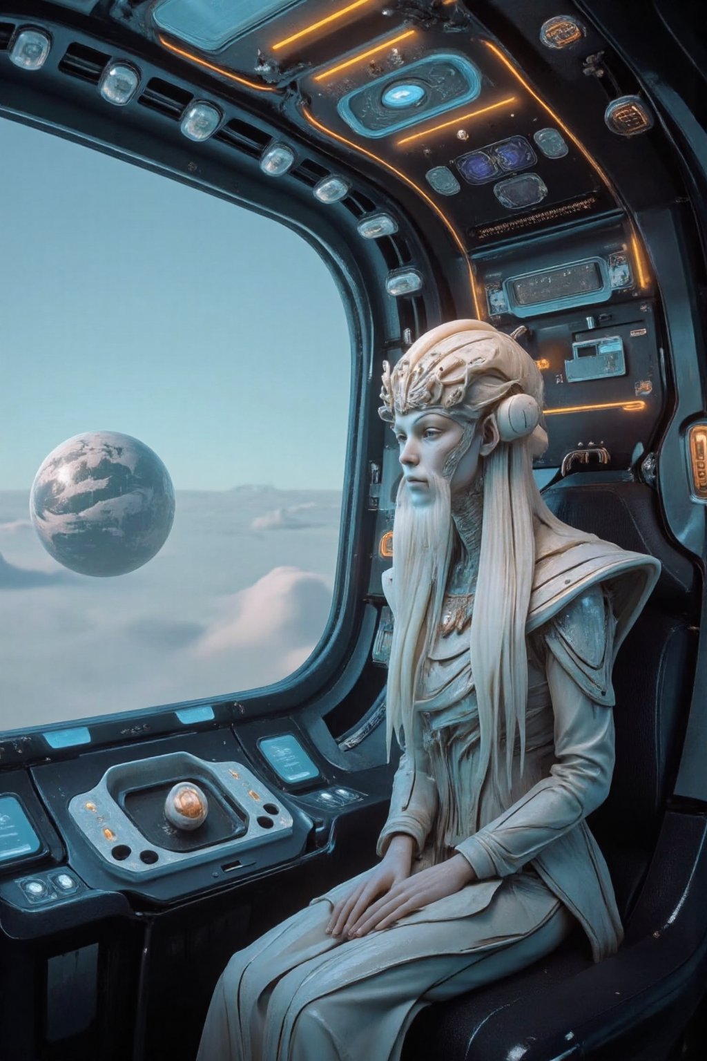 Realistic Depiction of Enlil: Create a hyper-realistic image of Enlil,  the Sumerian-Akkadian god of storms and sovereignt...