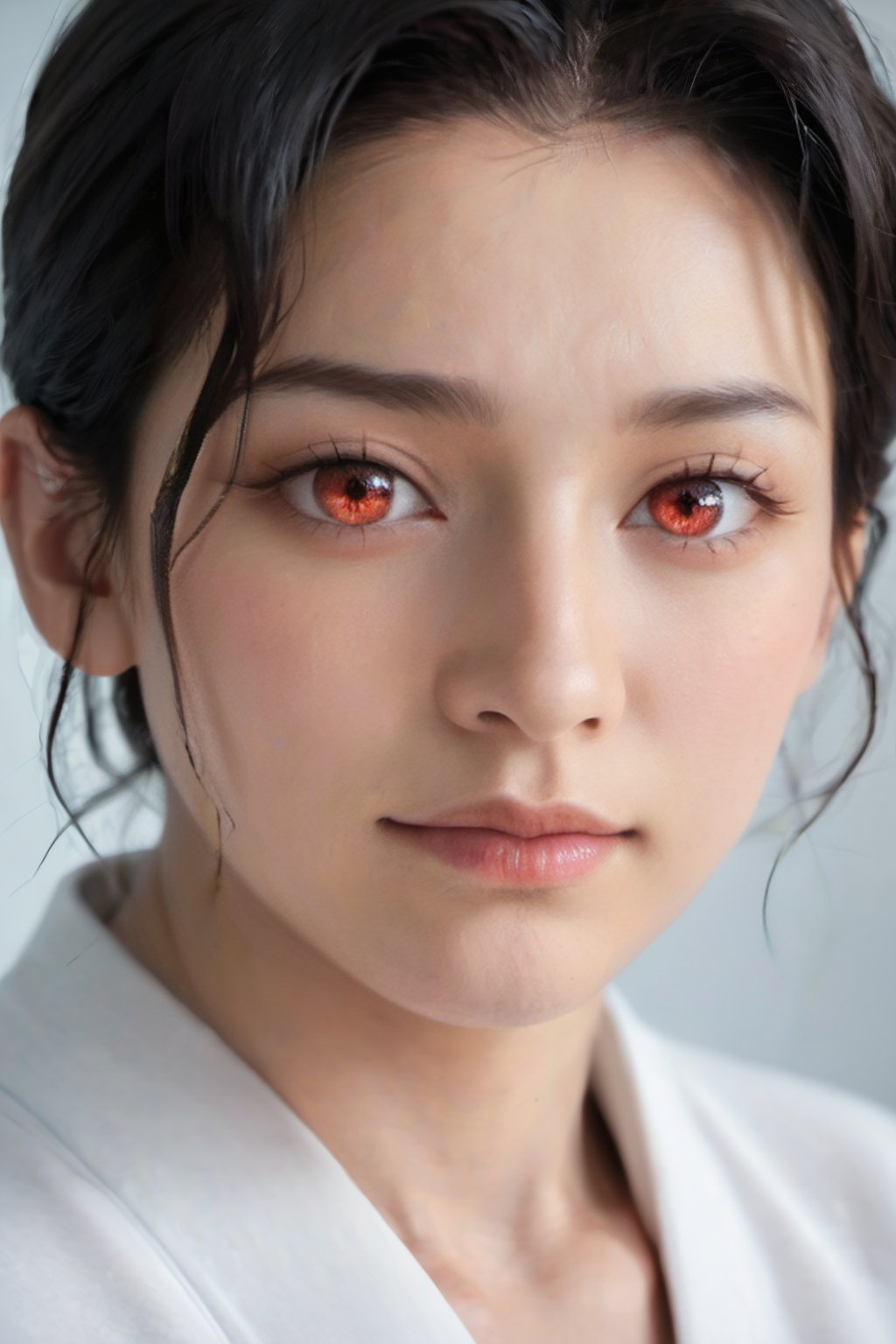 Photorealistic, perfect lighting, best composition, highest quality detaile, UHD, 8K,kibutsuji_muzan,Red eyes,Black hair