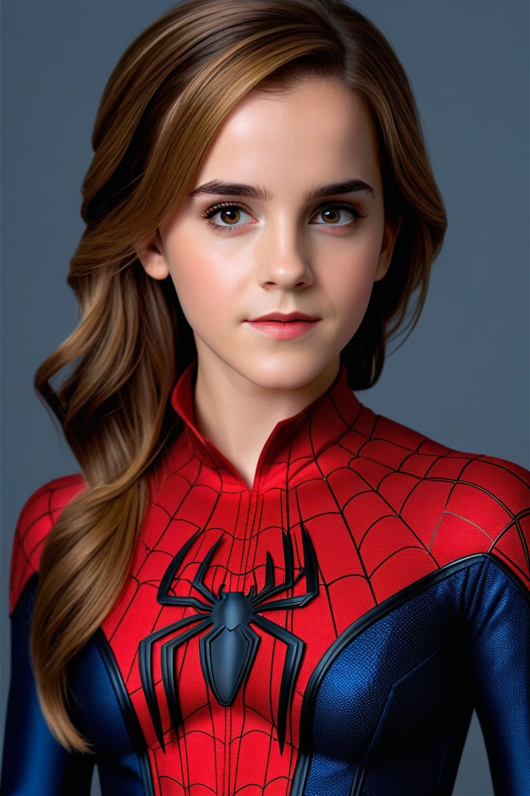Create a hyperrealistic vertical full body photo of the most attractive girl (Emma Watson at the age of 12) cosplaying as...