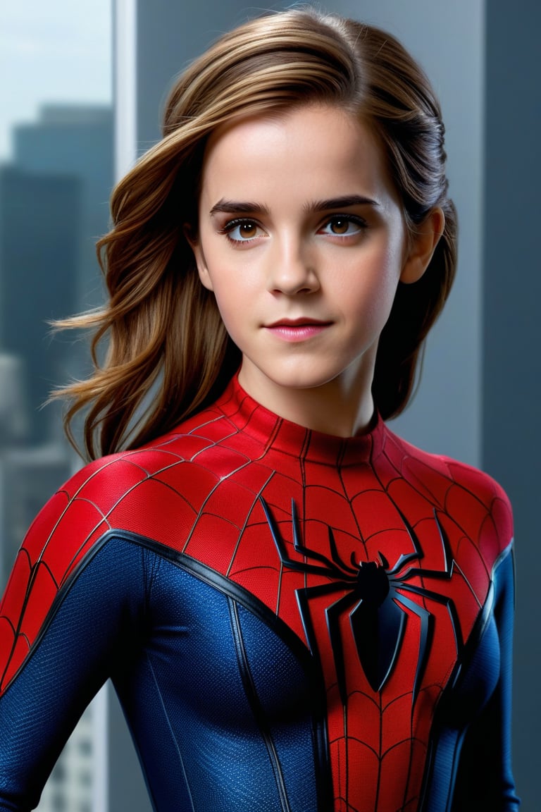 Create a hyperrealistic vertical full body photo of the most attractive girl (Emma Watson at the age of 12) cosplaying as...