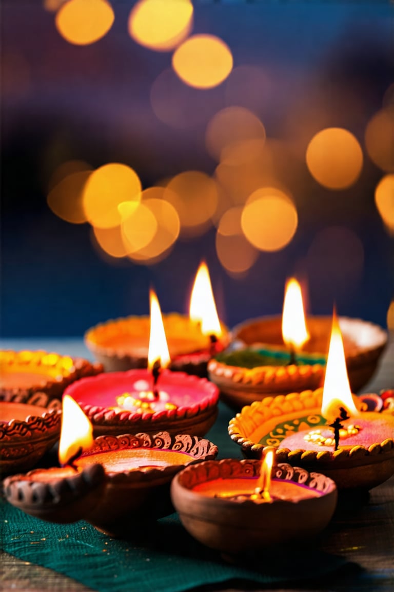 Create a stunning beautiful and realistic Diwali photo by Jennifer on Tensor.Art