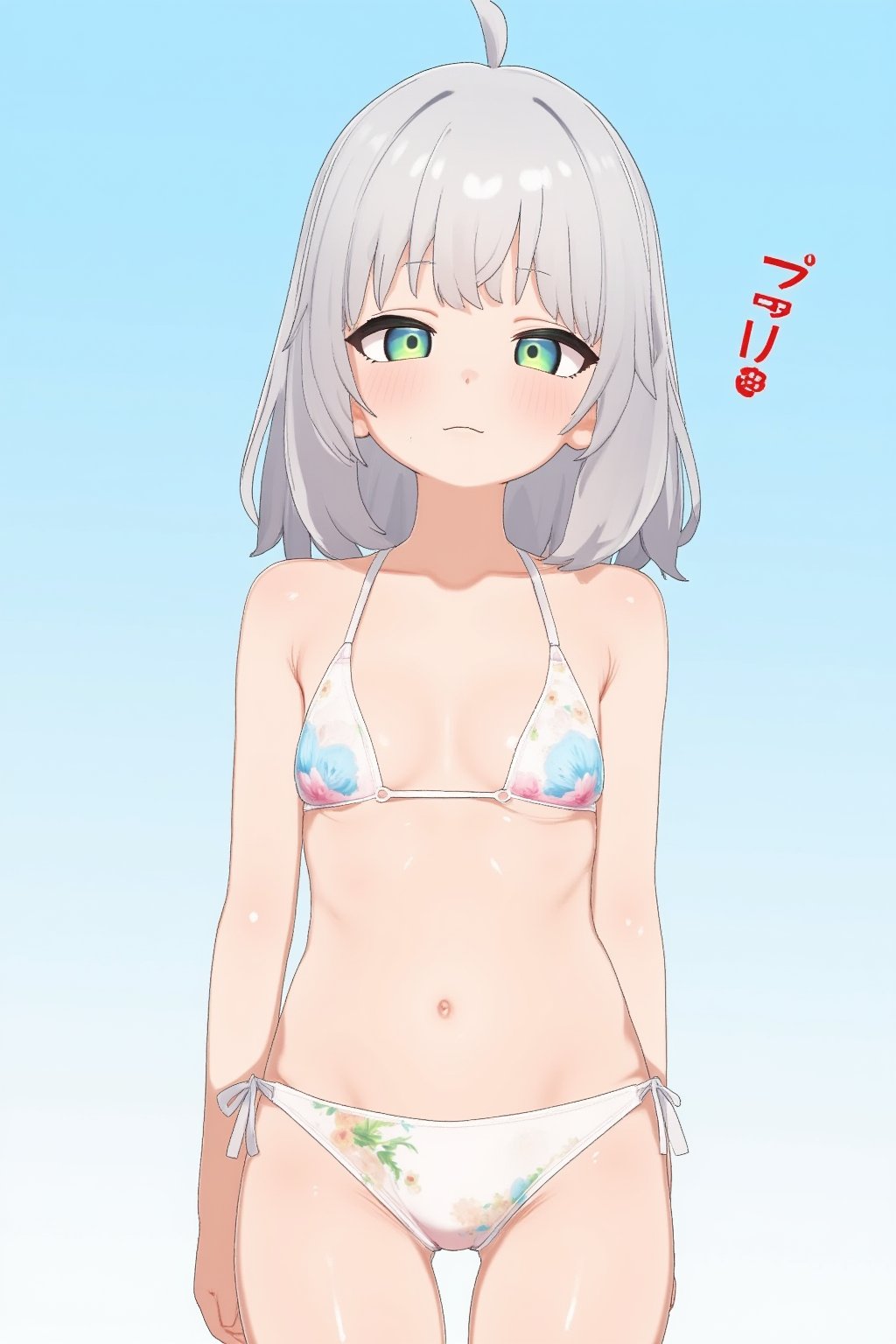 1girl,bikini,(gura:0.6),(anya:0.6)