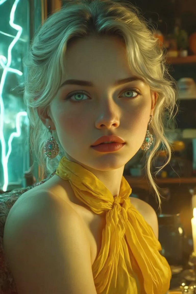 The award-winning masterpiece captures the essence of a stunning 17-year-old girl in a mysterious setting with extremely r...