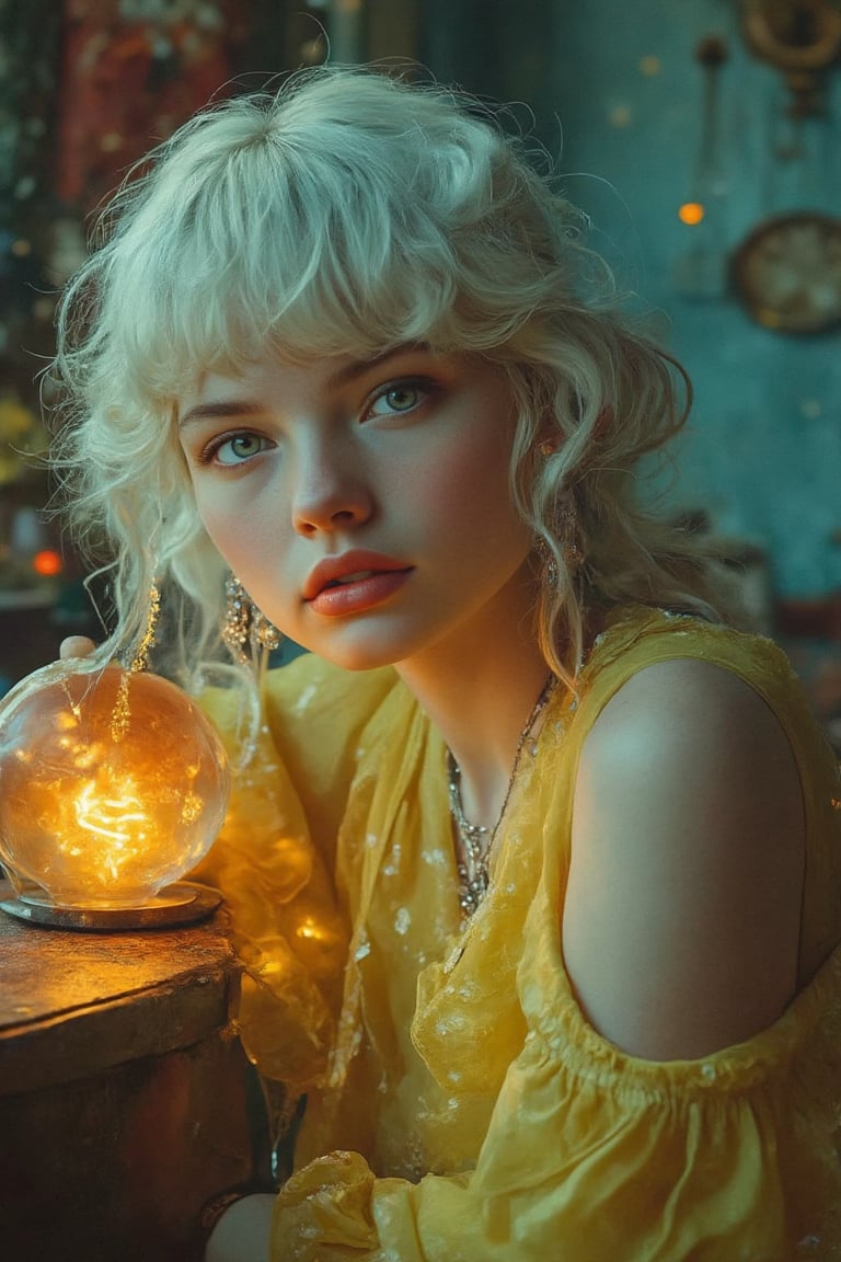 The award-winning masterpiece captures the essence of a stunning 17-year-old girl in a mysterious setting with extremely r...