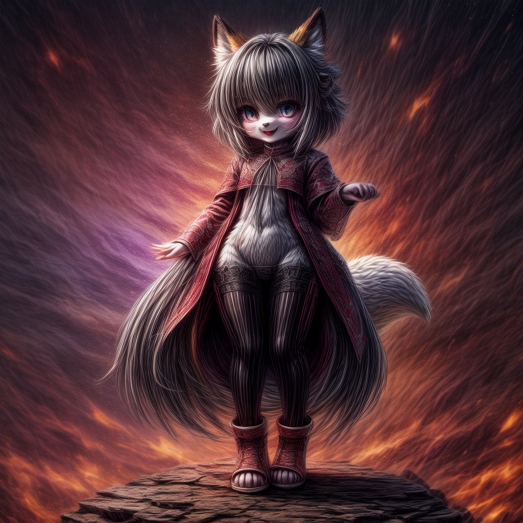 ((((full body)))),  fox girl by A Pimp Named Chimp  on Tensor.Art