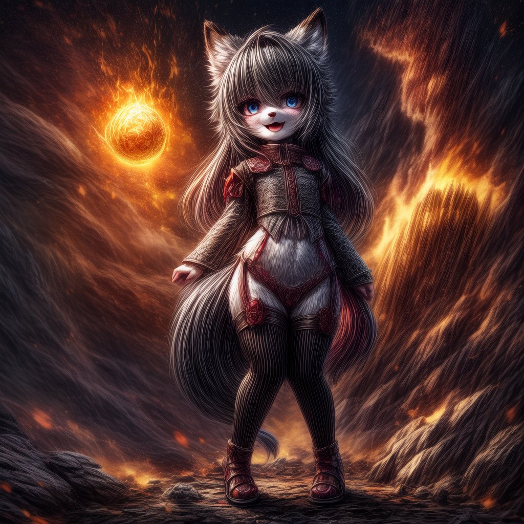 ((((full body)))),  fox girl by A Pimp Named Chimp  on Tensor.Art