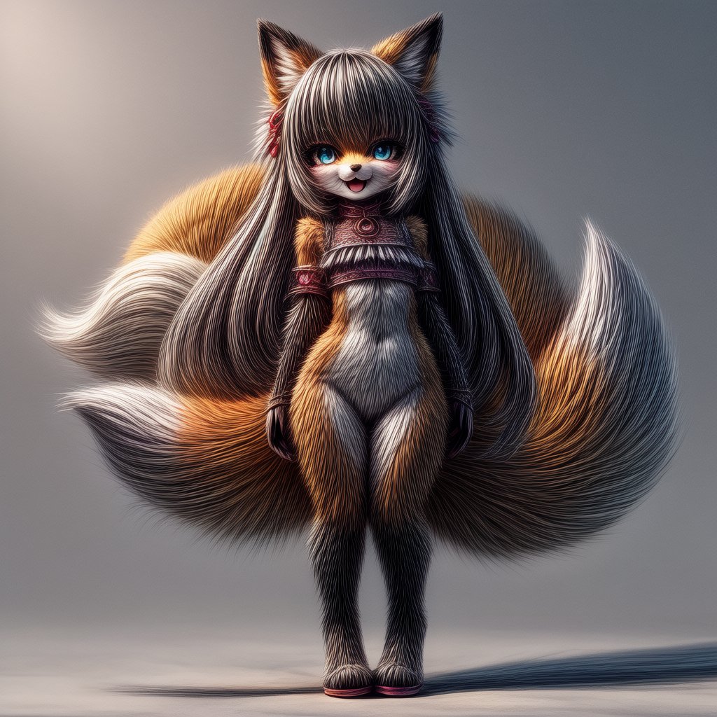 ((((full body)))),  fox girl by A Pimp Named Chimp  on Tensor.Art
