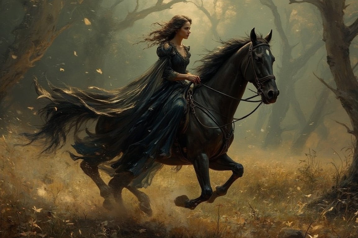 A young woman,  likely in her late teens or early twenties,  with dark hair flowing freely by Poloniya on Tensor.Art