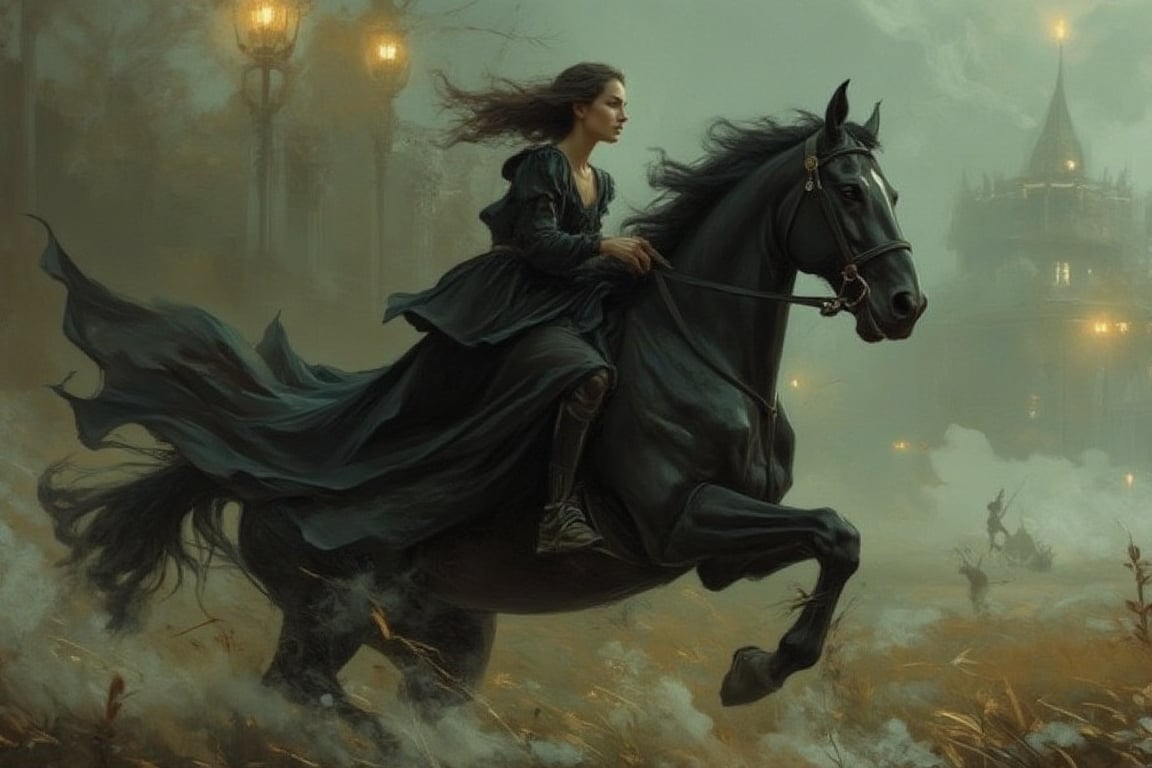 A young woman,  likely in her late teens or early twenties,  with dark hair flowing freely by Poloniya on Tensor.Art