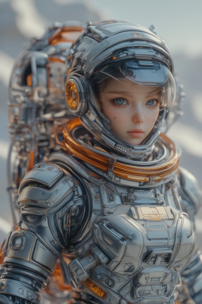  8k uhd, (masterpiece, best quality, ultra detailed), space, title says "Astronaut wear cybershawl" SpaceSuiteXMiya, futuristic style