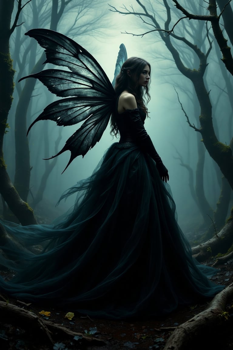 photography, photograph, gothic fantasy, fairy, fairy wings, dark fantasy, fairy girl