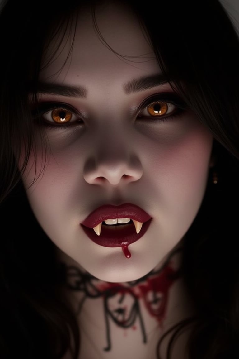 a beautiful vampire girl with her vampire teeth our, vampire fangs,vampire-collection,vampcol,vampz