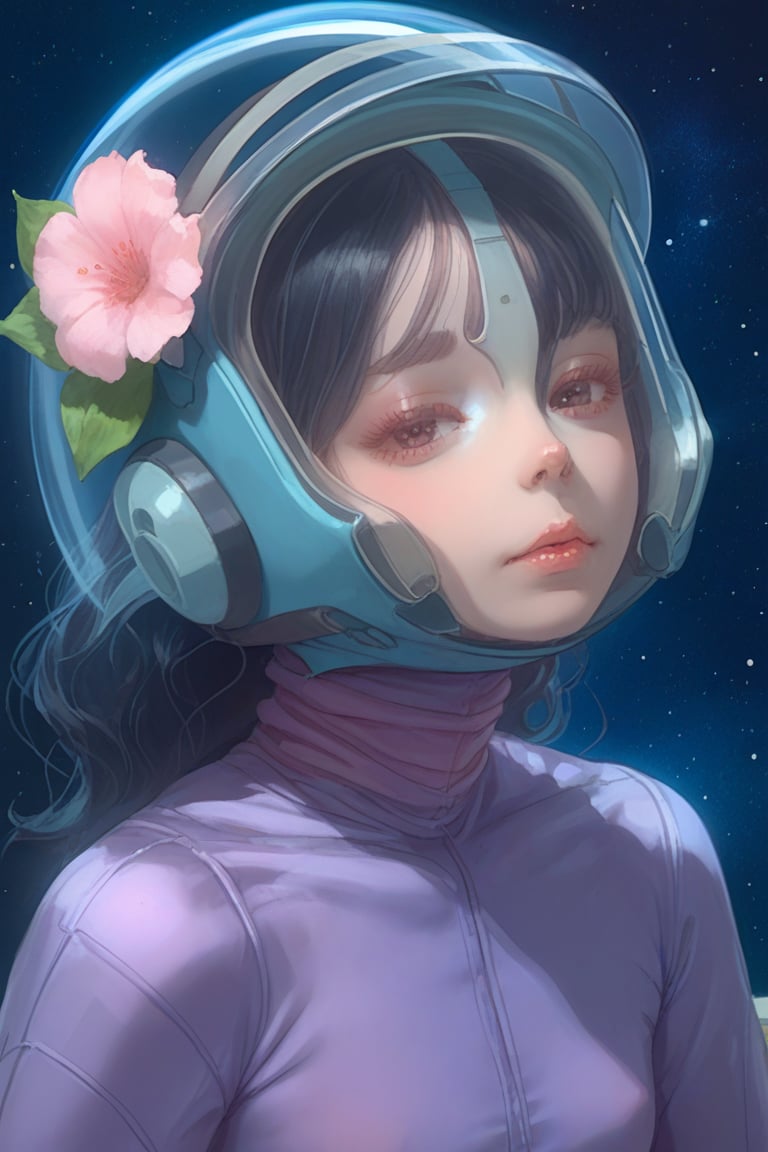 score_9, score_8_up, score_7_up, score_6_up, (Pietro paolini), BREAK

A young woman inside a space helmet, gazing thoughtfully. She has wavy dark hair, and the visor of her helmet is clear, showing her serene expression. Around her, peach-colored flowers, creating a contrast between the soft, delicate blooms and the hard, futuristic space helmet. The background is a cosmic, starry scene, blending elements of nature and space

,(softwatercolor: 1.4), ,Dreamy pastel portrait, ethereal atmosphere, soft focus