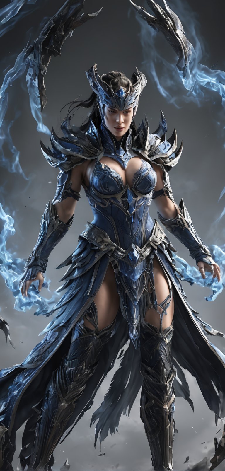 (extremely detailed 8k wallpaper), a medium full body photo of kitana,intricate, highly detailed, dramatic, in kitana costume ,screaming