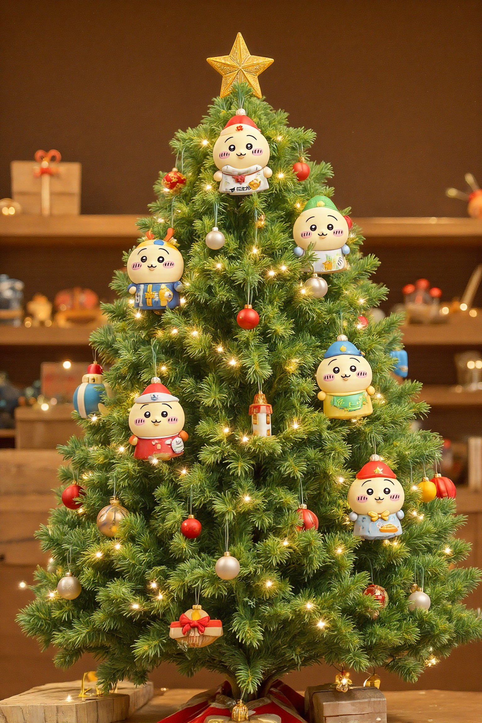 This is a super high-definition photo of "乌萨奇,  " ,  has been turned into a "Kaiyodo" style figure in a super deformed sty...