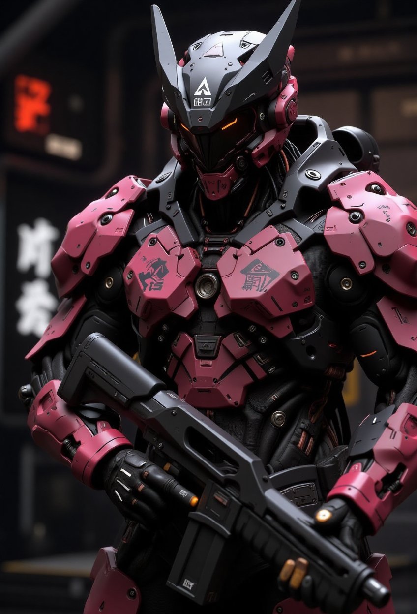 In a dimly lit,  underground chamber,  a Mecha Bionic man by En. Fa 3 on Tensor.Art