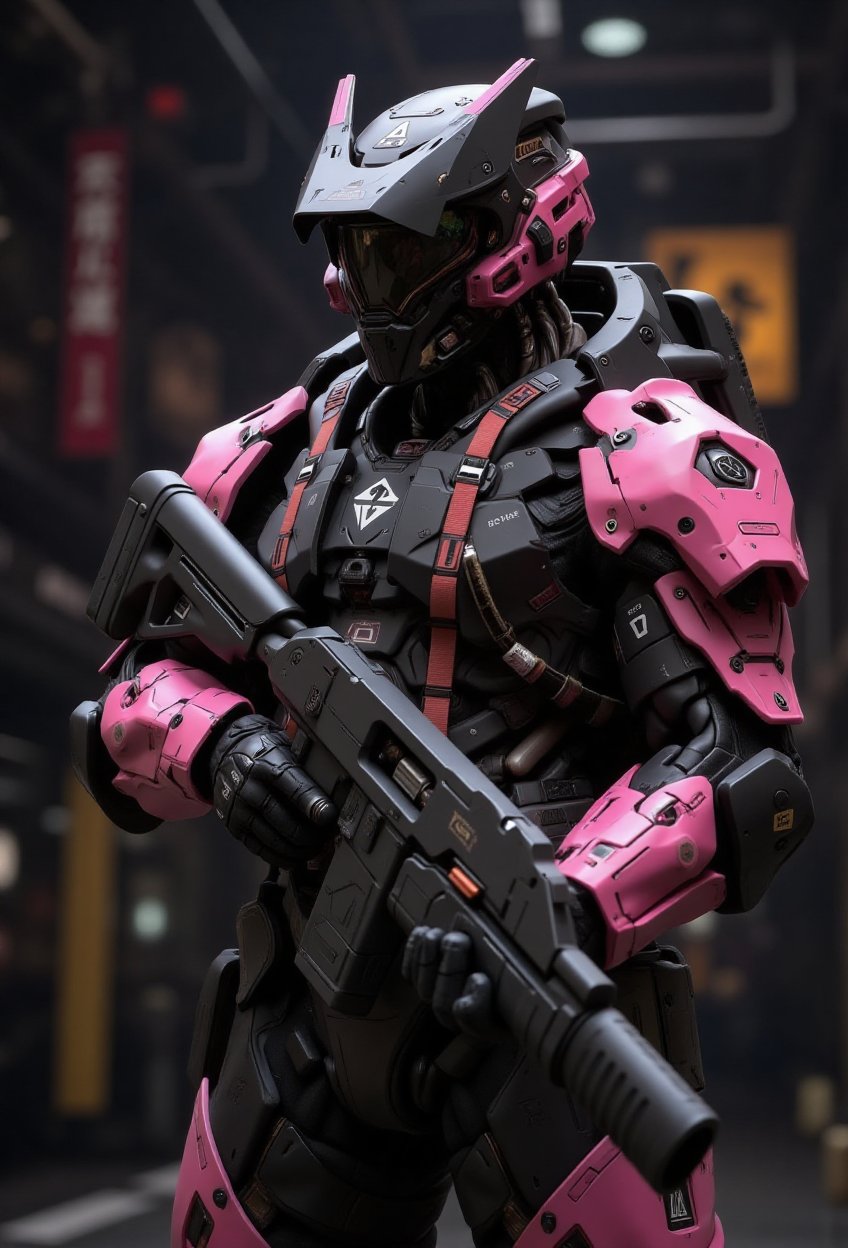 In a dimly lit,  underground chamber,  a Mecha Bionic man by En. Fa 3 on Tensor.Art