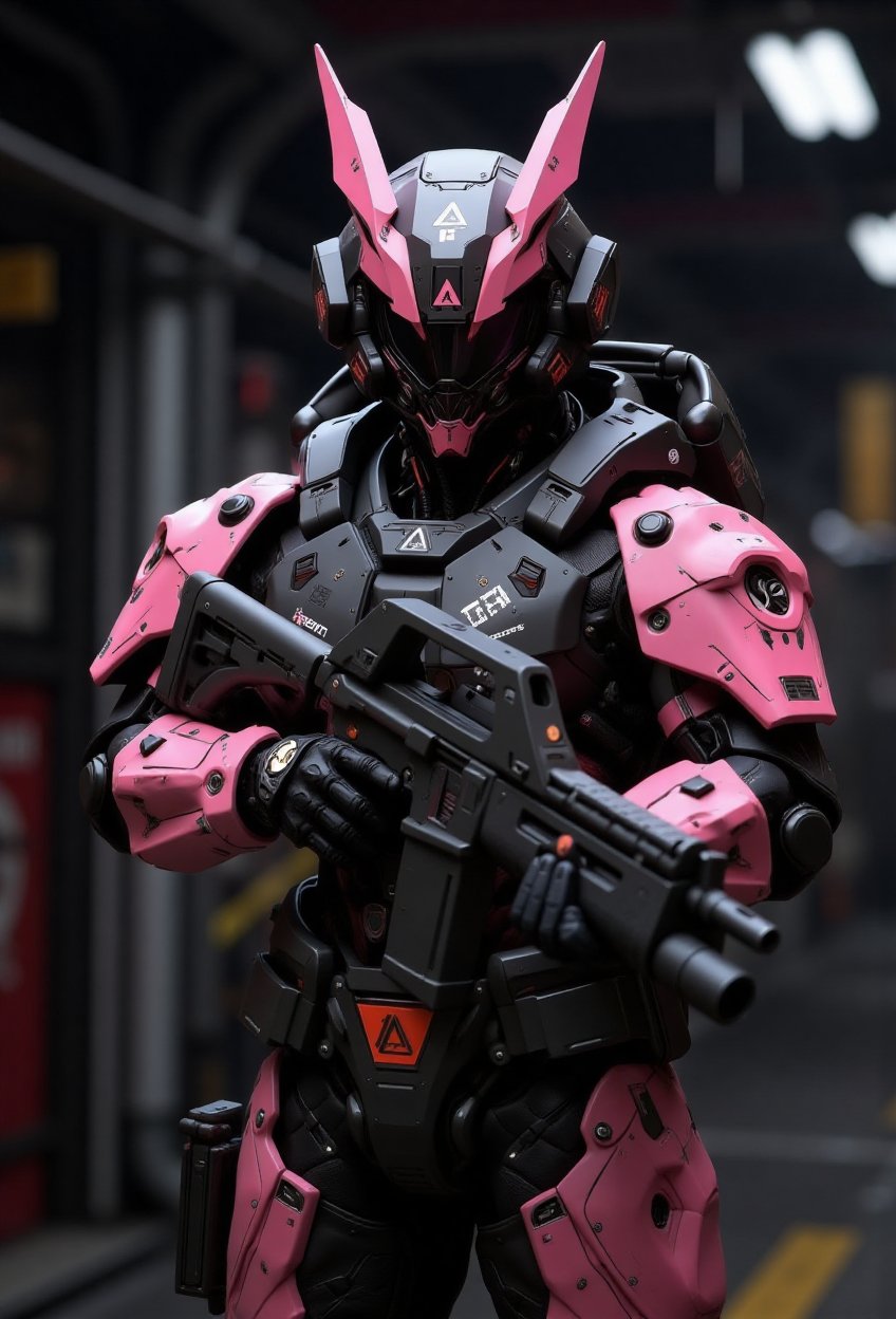 In a dimly lit,  underground chamber,  a Mecha Bionic man by En. Fa 3 on Tensor.Art