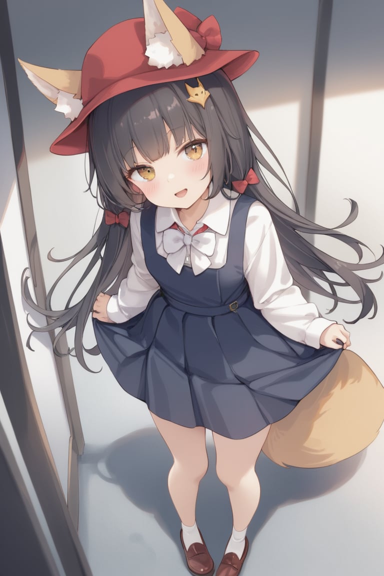 1girl,  Yellow eyes,  （fox ears by AngelAgent on Tensor.Art