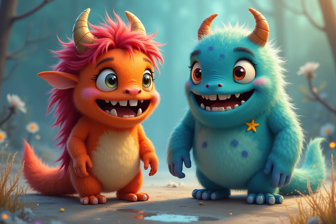 junior monsters, Sally and Mike Vazovsky