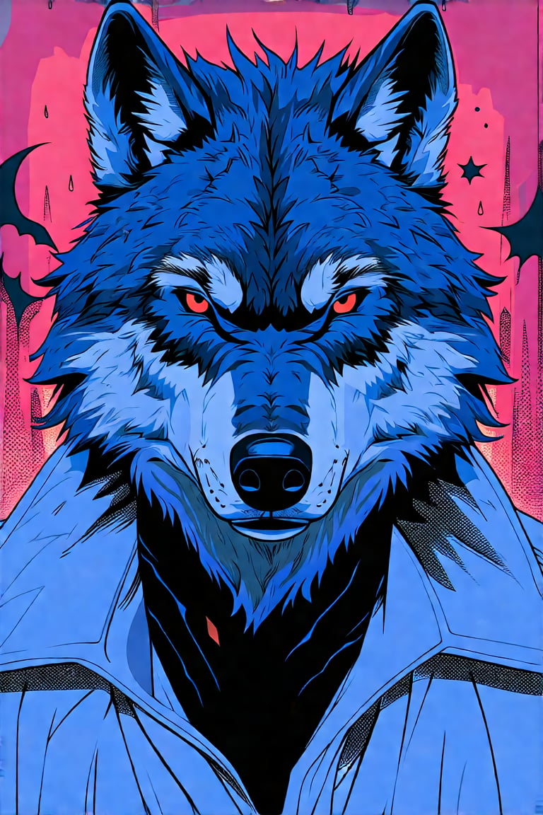 art by Jamie McKelvie,  a werewolf,  The Wicked + The Divine by No, I never on Tensor.Art