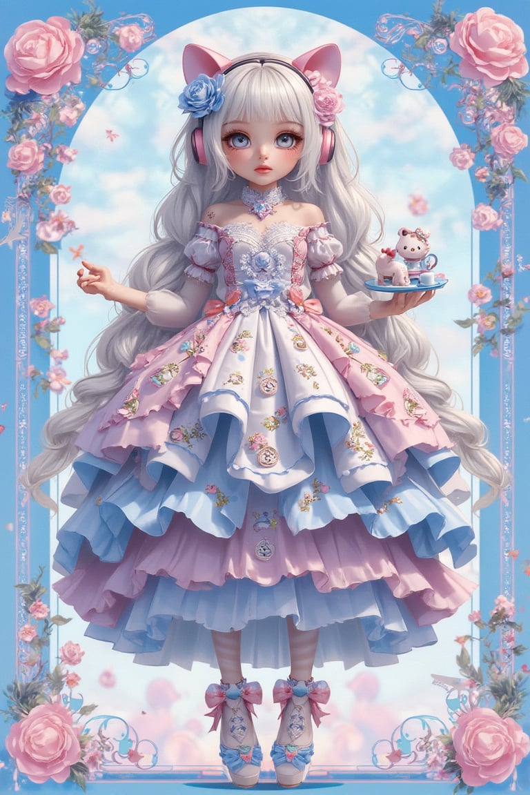 1girl,  vtuber anime character design,  family + world + lily of the valley by Tammy on Tensor.Art