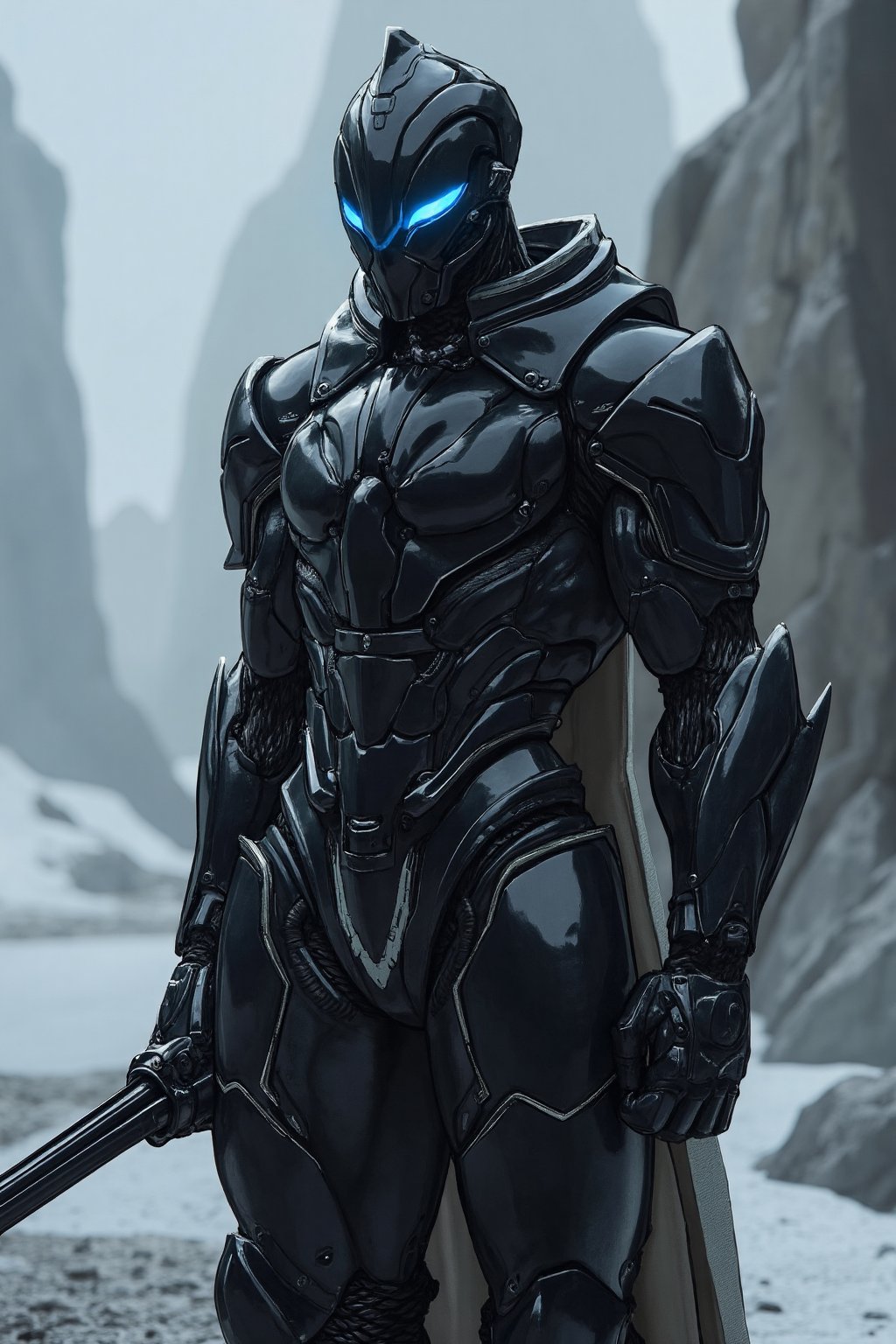 Hero oc,  iron knight,  wears a highly advanced technology knight scfi suit by user_778227213651829182 on Tensor.Art