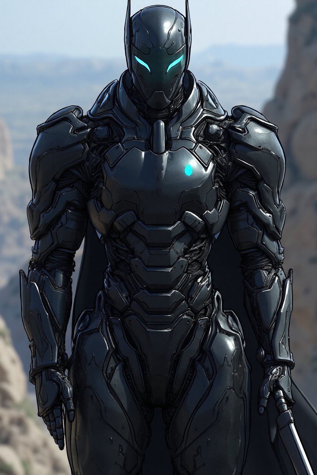 Hero oc,  iron knight,  wears a highly advanced technology knight scfi suit by user_778227213651829182 on Tensor.Art