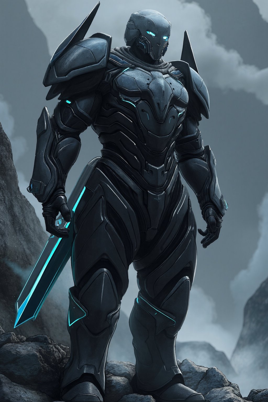 Hero oc,  iron knight,  wears a highly advanced technology knight scfi suit by user_778227213651829182 on Tensor.Art