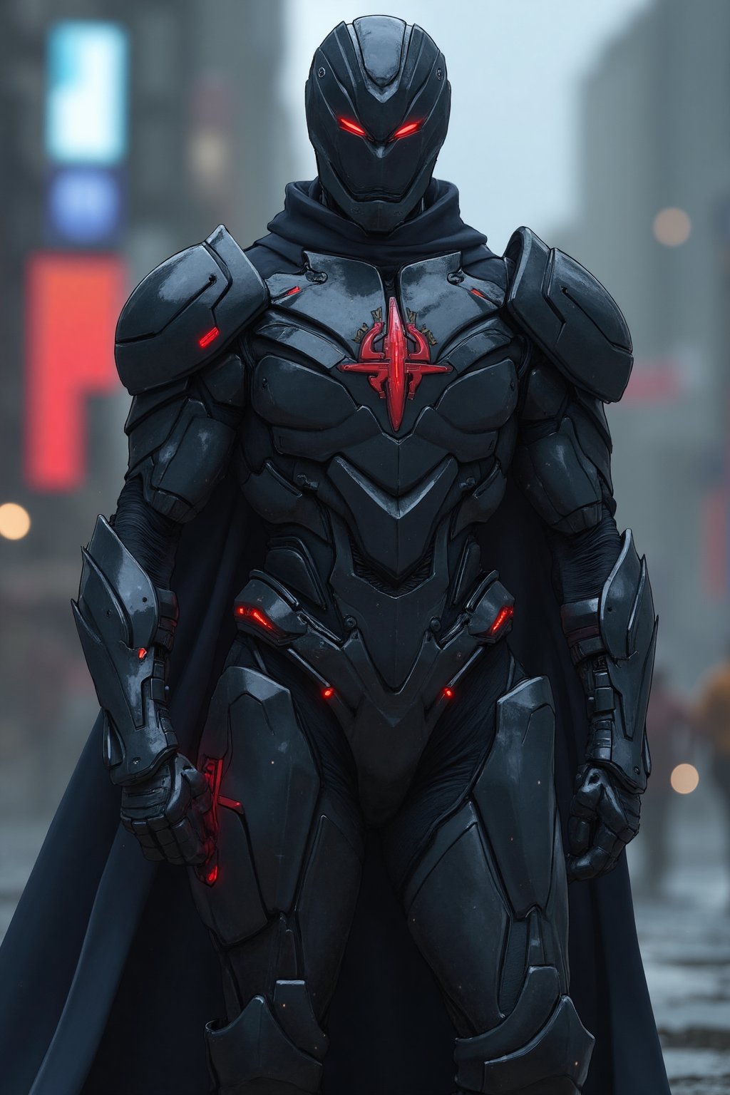 Hero oc,  iron knight,  wears a highly advanced technology knight scfi suit by user_778227213651829182 on Tensor.Art