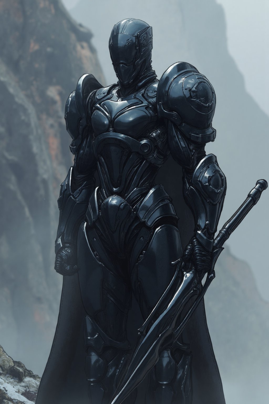 Hero oc,  iron knight,  wears a highly advanced technology knight scfi suit by user_778227213651829182 on Tensor.Art