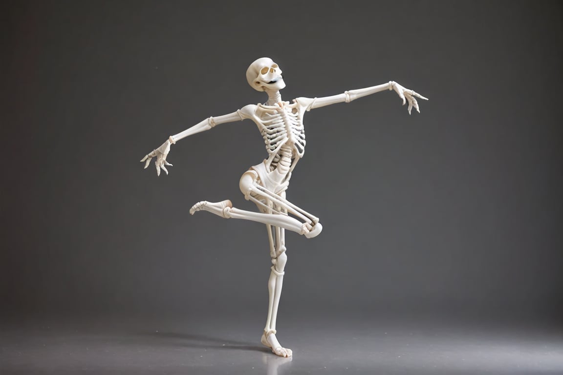 SKELETON, dancing with a girl