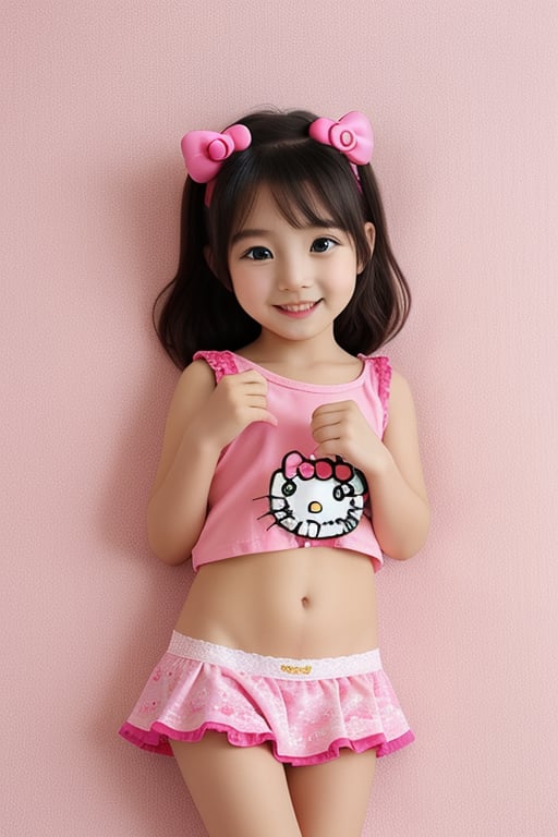 Children girl,  pantie hello kitty,  kawai by user_779503325744922781 on Tensor.Art